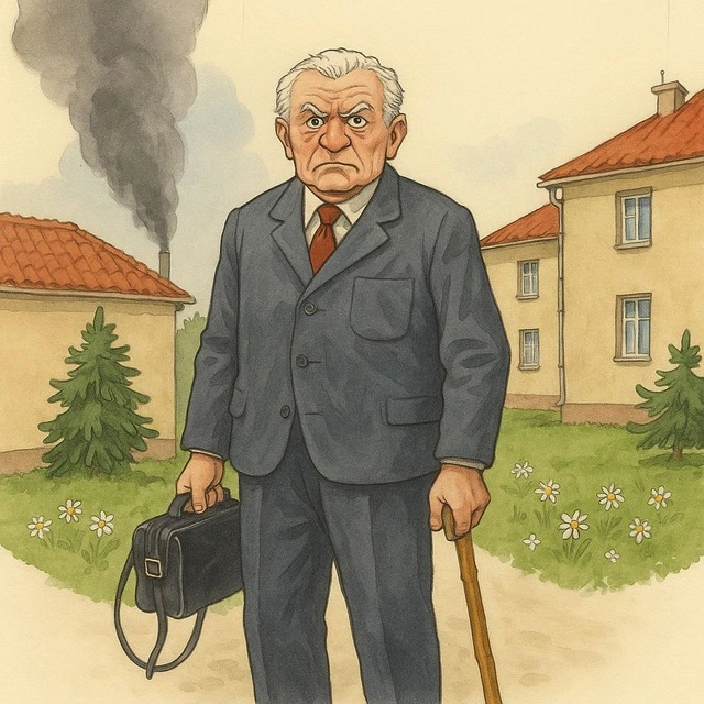 Сосед-Управдом, Рассказчик